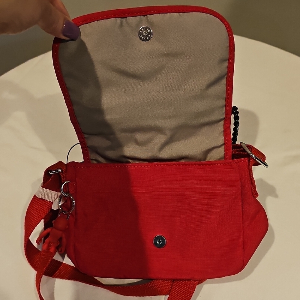Kipling Red Crossbody Bag - Picture 4 of 8